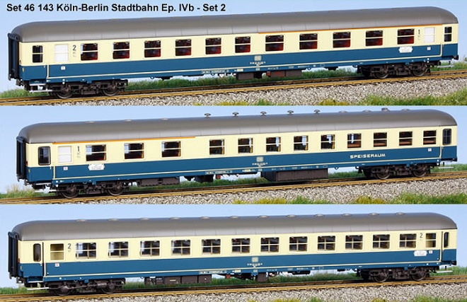 Set of 3 Passenger cars Koln-Berlin Express. Set #2<br /><a href='images/pictures/LS_Models/46143.jpg' target='_blank'>Full size image</a>